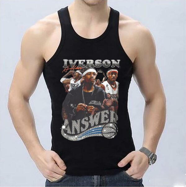 Allen Iverson T-Shirt, Iverson Vintage Shirt, the Answer Vintage Sweatshirts Shirt 3