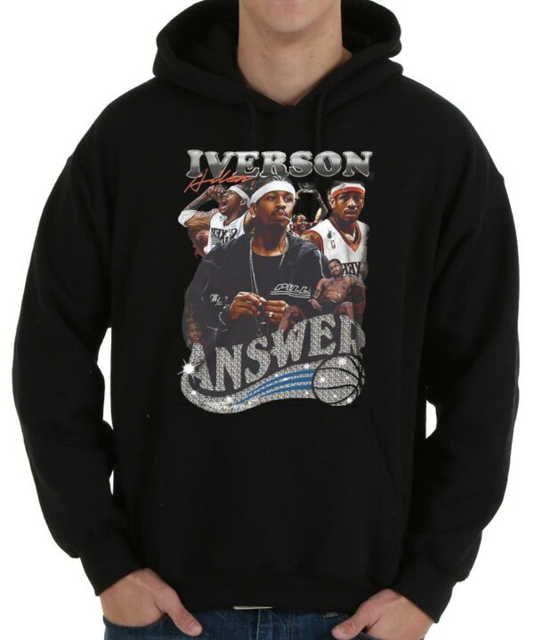 Allen Iverson T-Shirt, Iverson Vintage Shirt, the Answer Vintage Sweatshirts Shirt 4