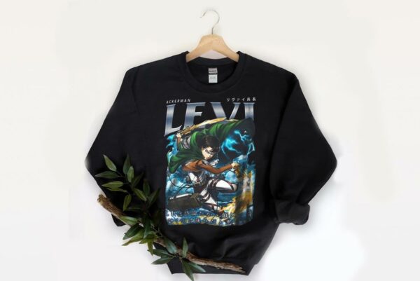 Anime AOT Shirt, Attack on Titan levi Shirt, Captain Levi AOT Shirt, Levi Ackerman Shirt 2