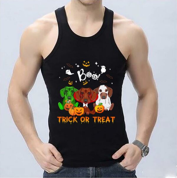 Bear Cute Dachshund Halloween Shirt,  Halloween Boo Trick Or Treat Shirt 3