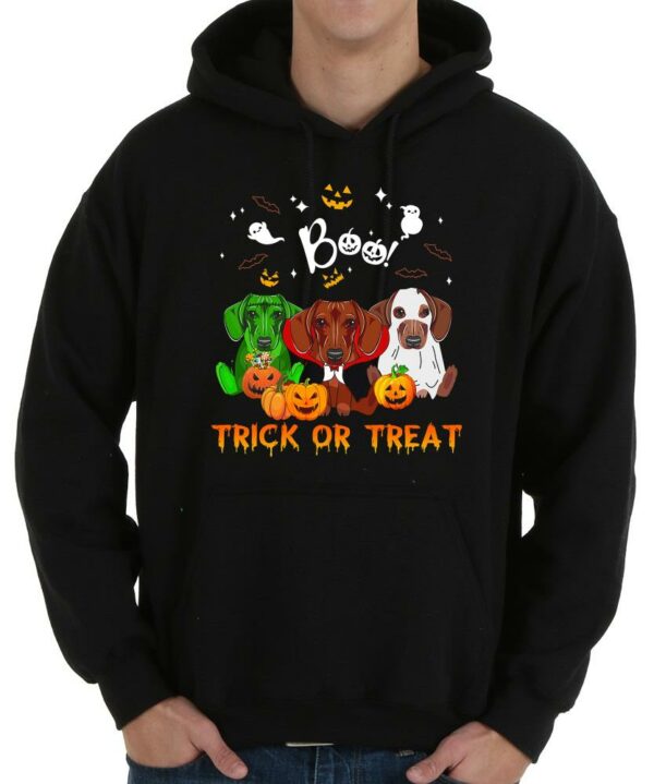 Bear Cute Dachshund Halloween Shirt,  Halloween Boo Trick Or Treat Shirt 4