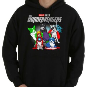 Bordervengers Border Collie And Avengers Dog Lover Marvel Dog Shirt, Border Collie Shirt 7
