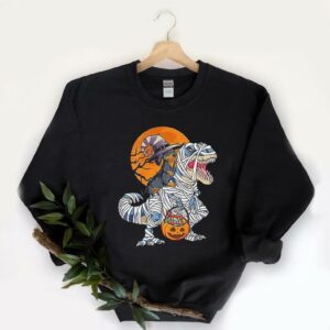 Dinosaur T-Rex Mummy Halloween Shirt,  T-rex Halloween Shirt 5