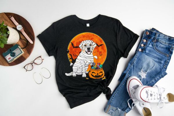 Dog Candy Pumpkin Halloween Shirt, Labrador Retriever Dog Candy Pumpkin Halloween Shirt 1