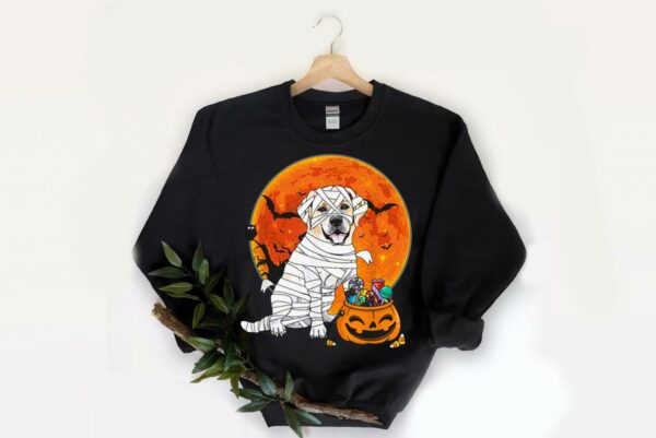 Dog Candy Pumpkin Halloween Shirt, Labrador Retriever Dog Candy Pumpkin Halloween Shirt 2