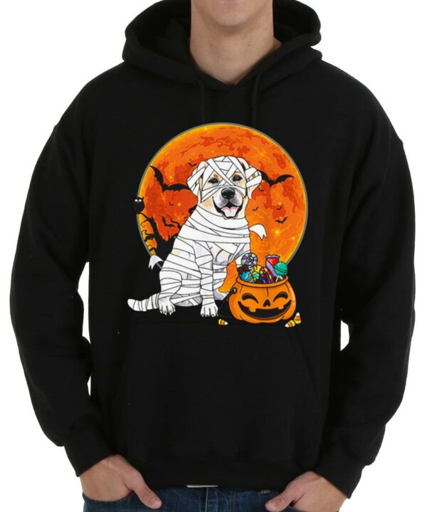 Dog Candy Pumpkin Halloween Shirt, Labrador Retriever Dog Candy Pumpkin Halloween Shirt 4