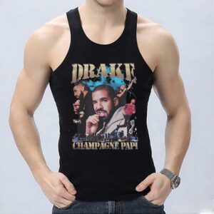 Drake Champagne Papi Shirt, Drake Printed Graphic Tee Shirt, Drake Shirt 6