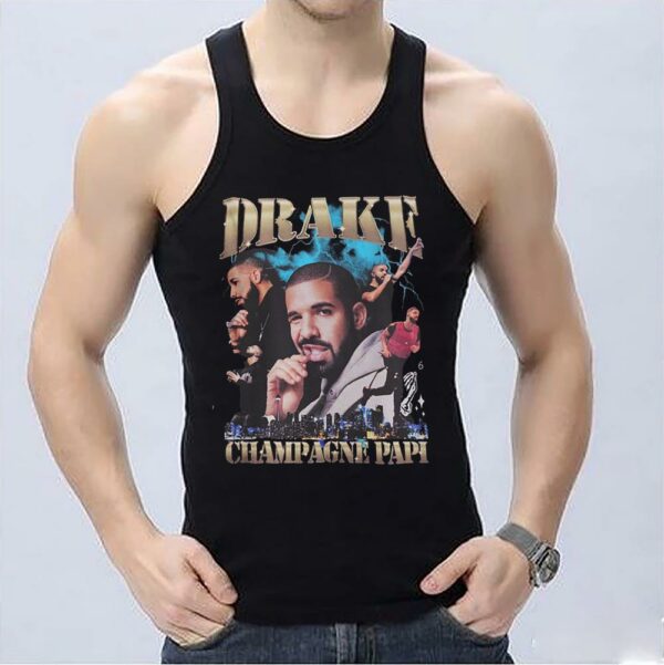 Drake Champagne Papi Shirt, Drake Printed Graphic Tee Shirt, Drake Shirt 3