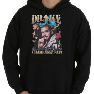 Drake Champagne Papi Shirt, Drake Printed Graphic Tee Shirt, Drake Shirt 7