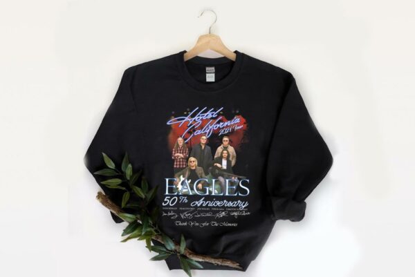 Eagles 50th Anniversary Hotel California Tour Signatures Shirt 2
