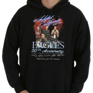 Eagles 50th Anniversary Hotel California Tour Signatures Shirt 7
