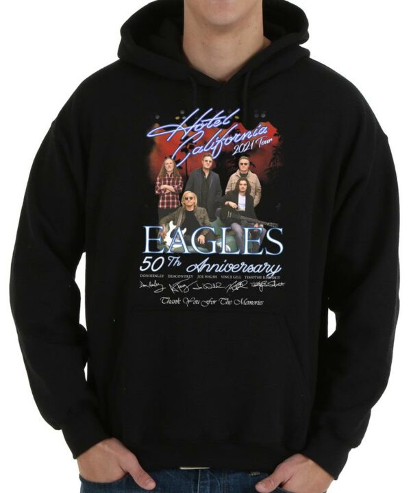 Eagles 50th Anniversary Hotel California Tour Signatures Shirt 4