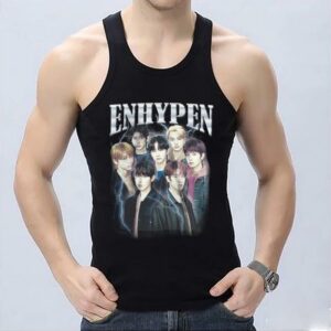 Enhypen Kpop Rock Tee Shirt, Kpop Enhypen Border Carnival Album Shirt, Enhypen Shirt 6