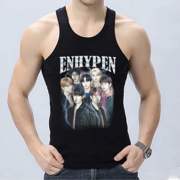 Enhypen Kpop Rock Tee Shirt, Kpop Enhypen Border Carnival Album Shirt, Enhypen Shirt 3