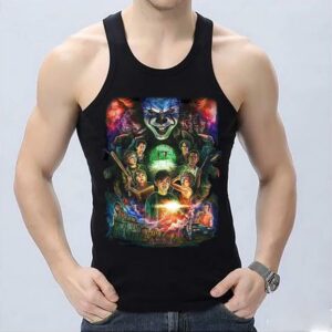 Halloween Characters Poster Shirt, Halloween Characters Shirt, Horror Pennywise Poster Shirt, Horror It Shirtcoffin Shirt 6