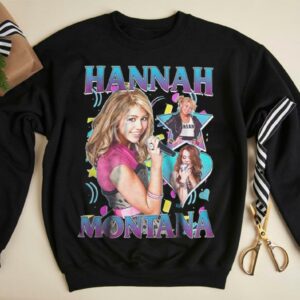 Hannah Montana Shirt, Miley Cyrus Rap Hip Hop Bootleg Homage 90s shirt 5