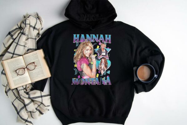 Hannah Montana Shirt, Miley Cyrus Rap Hip Hop Bootleg Homage 90s shirt 3
