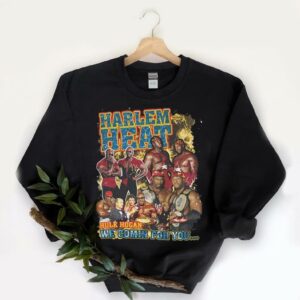 Harlem Heat Black Wrestling Vintage Style Tee, Harlem Heat Unisex T-shirt Sweatshirt  Shirt 5