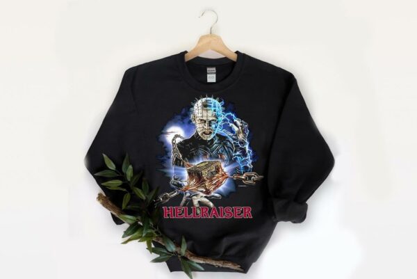 Hellraiser Tee Shirt, Movie Pinhead Up-close Shirt, Horror Hellraiser Halloween Shirtcemetery Shirt 2