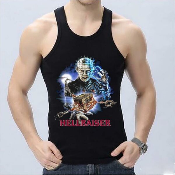 Hellraiser Tee Shirt, Movie Pinhead Up-close Shirt, Horror Hellraiser Halloween Shirtcemetery Shirt 3