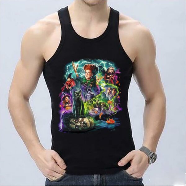 Hocus Pocus Halloween Shirt, Sanderson Sisters Shirt, Sanderson Sisters Hocus Pocus Characters Sublimation Halloween Shirt coffin Shirt 3