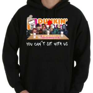 Horror Character Dunkin’ Donuts You Can’t Sit With Us Halloween Shirt, Dunkin’ Donuts You Can’t Sit With Us Shirt scarecrow Shirt 7