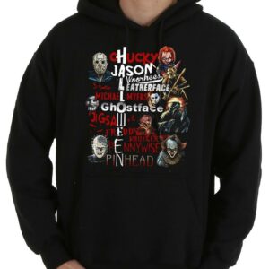 Horror Scary Movie Killer Character Halloween Shirt, Horror Characters Mashup Halloween Shirt, Horror Firends Shirt tombstone Shirt 7