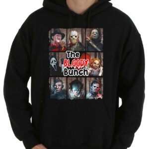 Horror The Bloody Bunch Shirt, Horror Movies Characters The Bloody Bunch Halloween Shirt 7