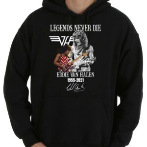Hot 65aniversary Van Halen Shirt, Legends Never Die Eddie Van Halen 1955 2020 Signature Shirt 7