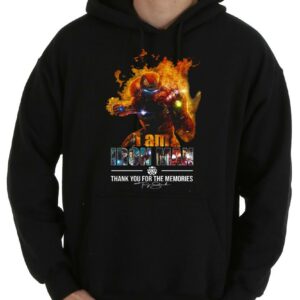 Hot Iron Man Shirt, I Am Iron Man Thank You For The Memories Signature shirt, Iron Man Shirt 7