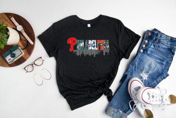 Hot Text Dot Philadelphia Shirt, Text Logo philadelphia 76ers Eagles Phillies Flyers Union Shirt, text philadelphia 76er Shirt 1