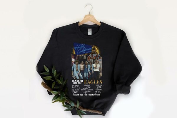 Hotel California 50 Years Of Eagles 1971 2021 Thank You For The Memories Signature Shirt 2