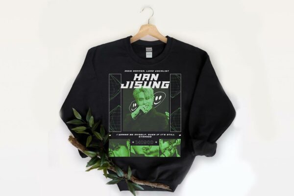 JISUNG Shirt, STRAY KIDS JISUNG Black Unisex Kpop Shirt, stray kids Shirt 2