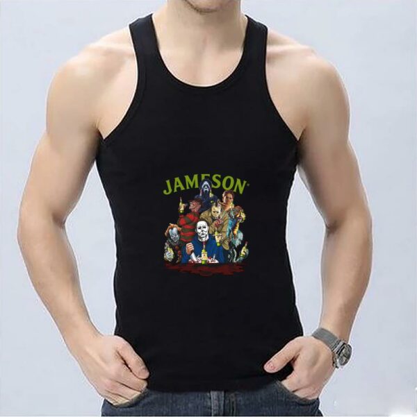 Jameson Horror Movie Creepy Shirt, Horror Character Drink Jameson Halloween Shirt Pumpkin Shirt 3