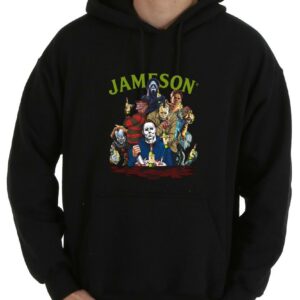 Jameson Horror Movie Creepy Shirt, Horror Character Drink Jameson Halloween Shirt Pumpkin Shirt 7
