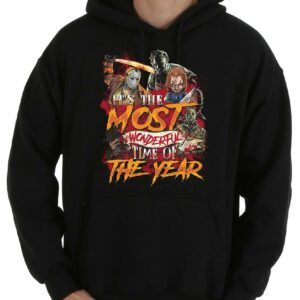 Jason Michael Freddy Chucky Shirt, Horror Characters Mashup Shirt, Most Wonderful Time Of The Year Horror shirt werewolf Shirt 7