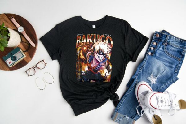 Katsuki Bakugo Shirt, Bakugo Anime Graphic Tee Shirt, My Hero Academia Bakugo Shirt, Bakugo Shirt 1