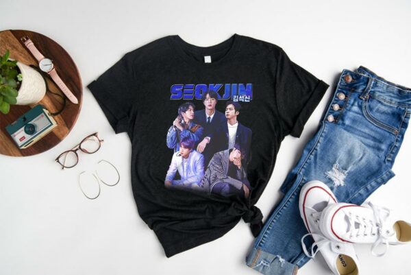 Korean Pop Shirt, Seok-Jin Vintage Look shirt, Jin Shirt, Kpop Shirt, Music Lover Gift 1