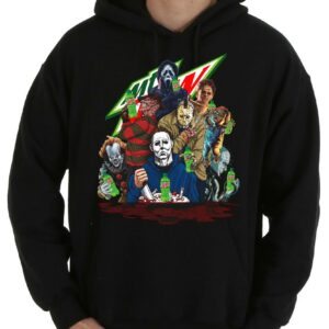 Mountain Dew Horror Movie Creepy Shirt, Mountain Dew Horror Film Characters Halloween Shirt zombie Shirt 7