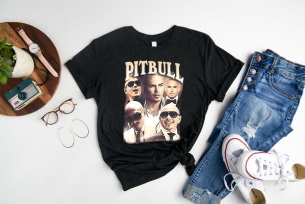 Pitbull shirt rap hip hop 90s vintage Style Unisex Shirt, rapper Pitbull Shirt 1