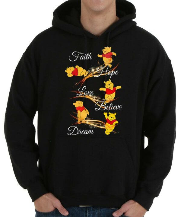 Pooh Bear Faith Hope Love Believe Dream Pooh Bear Shirt, Faith Hope Love Believe Dream Shirt 4