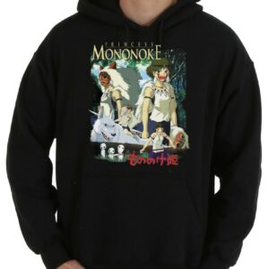 Princess Mononoke T-shirt, Cotton T-shirt, Couple T-shirt, Custom Tee, Anime Short Sleeve T-shirt 7