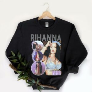 Rihanna Shirt, Rihanna Merch, Rihanna Rhinestone Shirt, Rihanna - Badgal Shirt 5