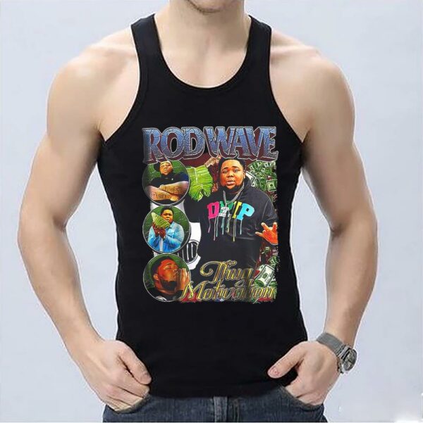 Rod Wave Shirt, Rod Wave tee,  Rod Wave t shirt, ROD WAVE - Thug Motivation T-shirt, Rod Wave Vintage 90's Hip Hop Rap Tour  shirt 3