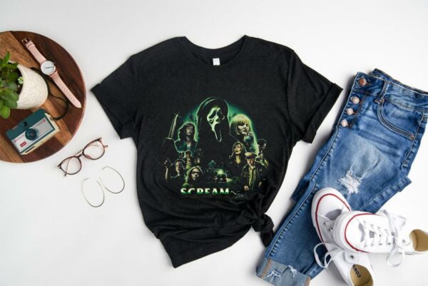 Scream Halloween Shirt, Ghostface Halloween Shirt, Scream Horror Movie Shirt, Ghostface Horror Movie Shirt scarecrow Shirt 1