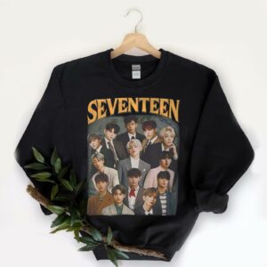 Seventeen SVT Kpop Rock Tee Shirt, Seventeen Shirt, K-Pop Seventeen shirt 5