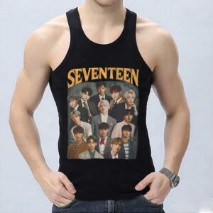 Seventeen SVT Kpop Rock Tee Shirt, Seventeen Shirt, K-Pop Seventeen shirt 6