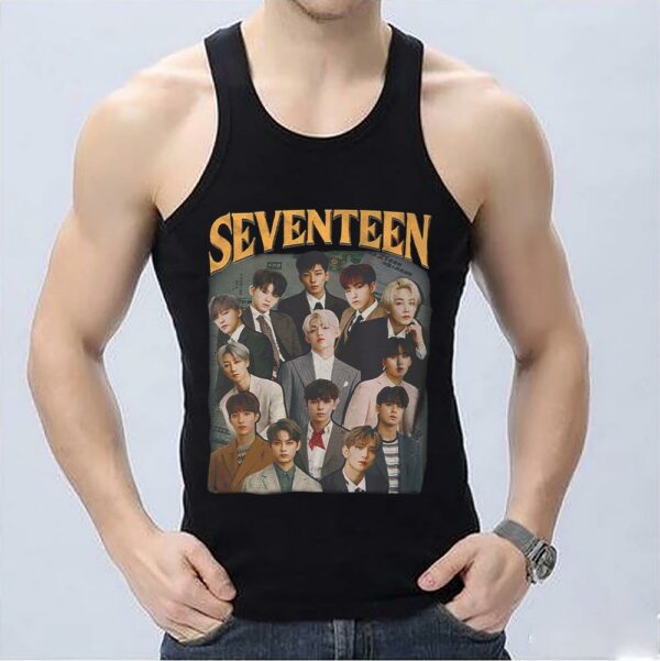 Seventeen SVT Kpop Rock Tee Shirt, Seventeen Shirt, K-Pop Seventeen shirt 3