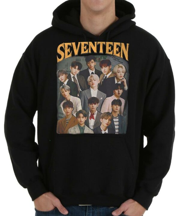 Seventeen SVT Kpop Rock Tee Shirt, Seventeen Shirt, K-Pop Seventeen shirt 4
