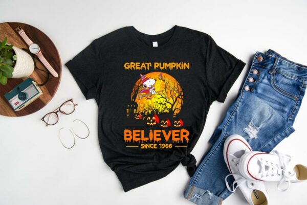 Snoopy Great Pumpkin Believer Since 1966 Halloween corpse Shirt 1